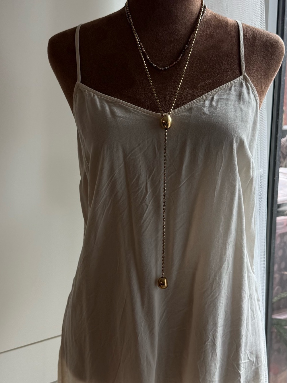 Banana Republic Cream Slip Cami Dress - Picture 4 of 8